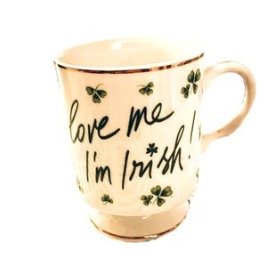 Lefton Irish Mug for Tea or Coffee. Pedestal Base. No Chips. VGC.